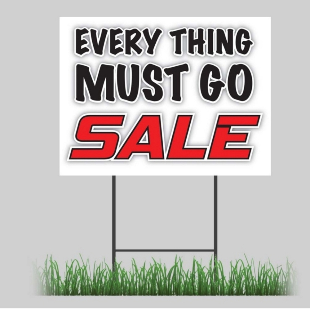 Closing everything must go plz